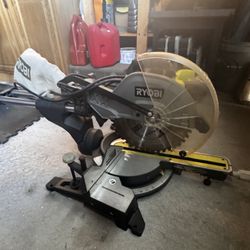 Ryobi Miter Saw 12” Sliding Compound w/ LED