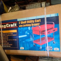 KING CRAFT UTILITY CART.  W / Locking Draw