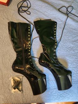Pleasers Heel-less - 8 inch heel - Black
