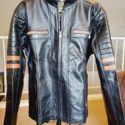 Brand-new Black 100% Leather Jacket 