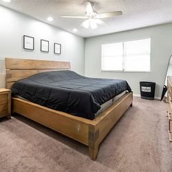 King size Ashley furniture bedroom set