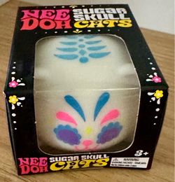 Needoh Skull Cat Blue