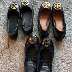 $50 EACH TORY BURCH SIZE 5 and 5.5 FLATS
