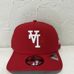 MLB new era Los Angeles dodgers red upside logo 9forty a frame SnapBack hat