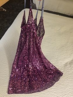 Brand New Never Used gorgeous sequin purple dress!