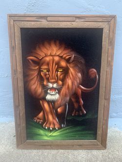Lion painting