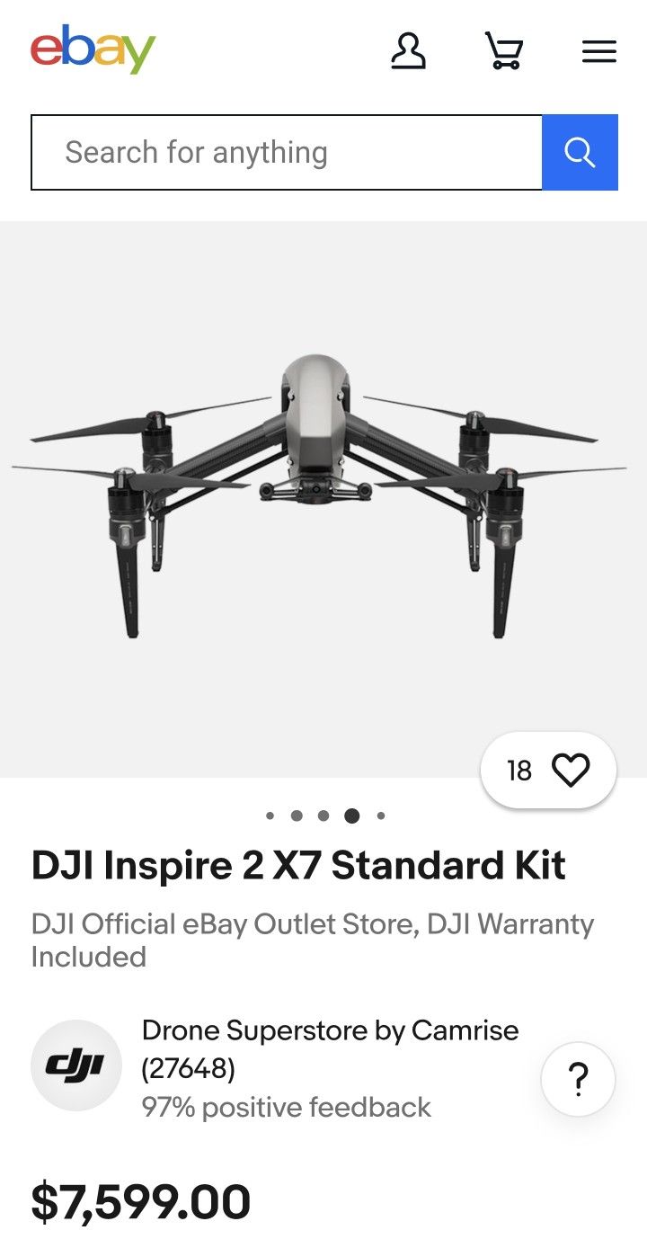 DJI INSPIRE 2 PRO/ THERMAL IMAGING CAMERA