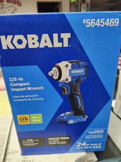 Kobalt 24v 1/2" Drive cordless impact wrench.