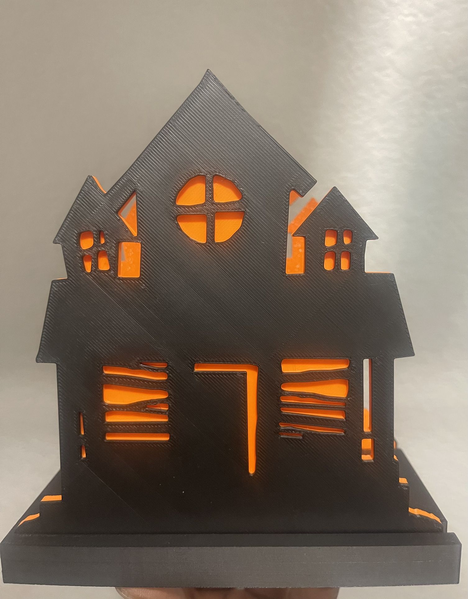 Halloween themed haunted house napkin holder