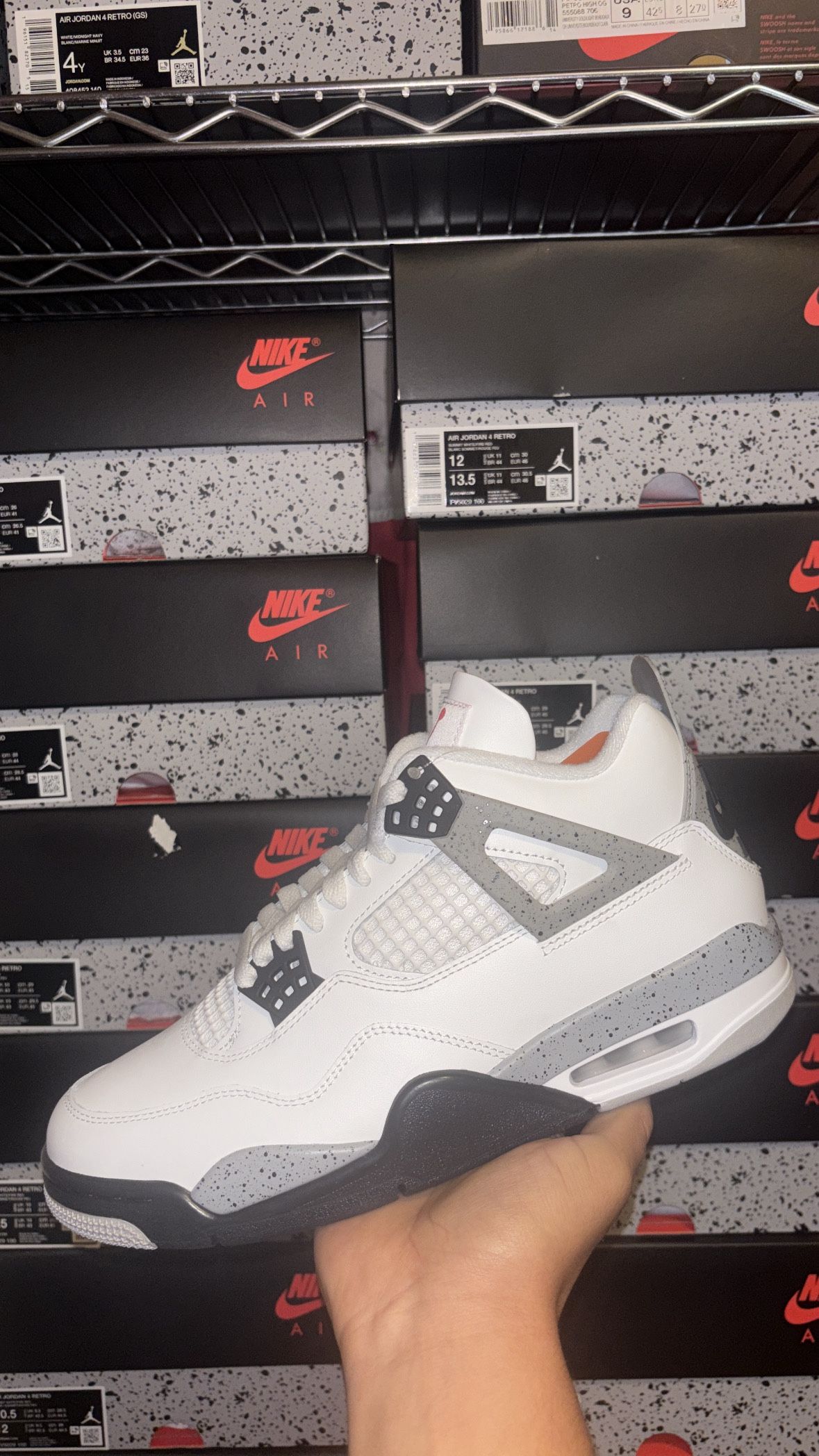 Jordan 4 Retro White Cement