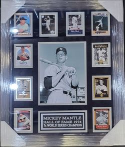 Yankees Mickey Mantle Custom-Framed 10-Card Display Piece