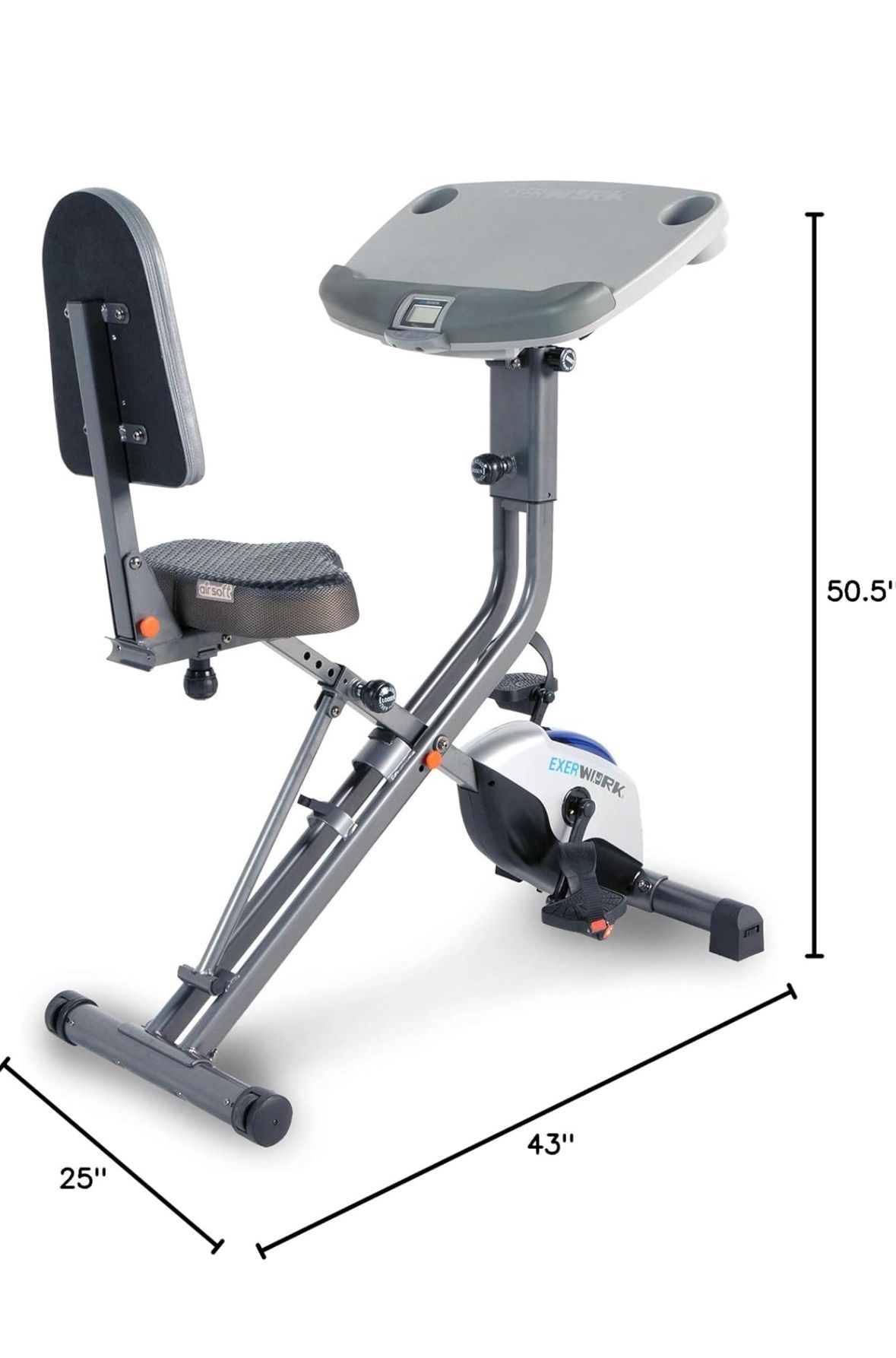 Exercise Bike With Adjustable Desk. Pick Up Only Highland. Weight Limit 400lbs