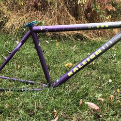 Classic USA Made Raleigh Mountain Bike Frame 18”