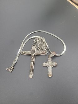 2 Cross necklaces