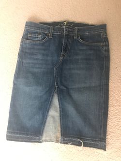 Women 7 jean skirt