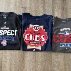 3 Chicago Cubs Mens 2XL T-Shirts