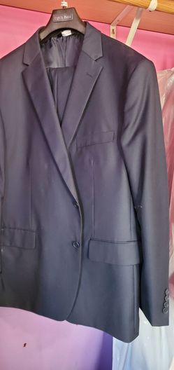 Angelo Rossi Mens Navy Blue Suit