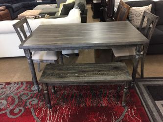 New rustic dining set