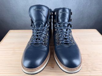 Nautica Men's Hiker Boots — Navy Blue, Size 12