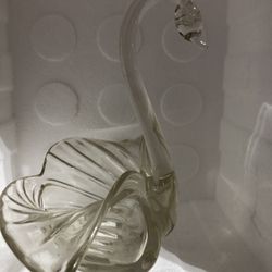 Glass Candy Holder, Swan Shake 