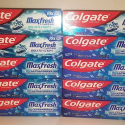 BRAND NEW Colgate MaxFresh & Colgate Optic White Toothpastes