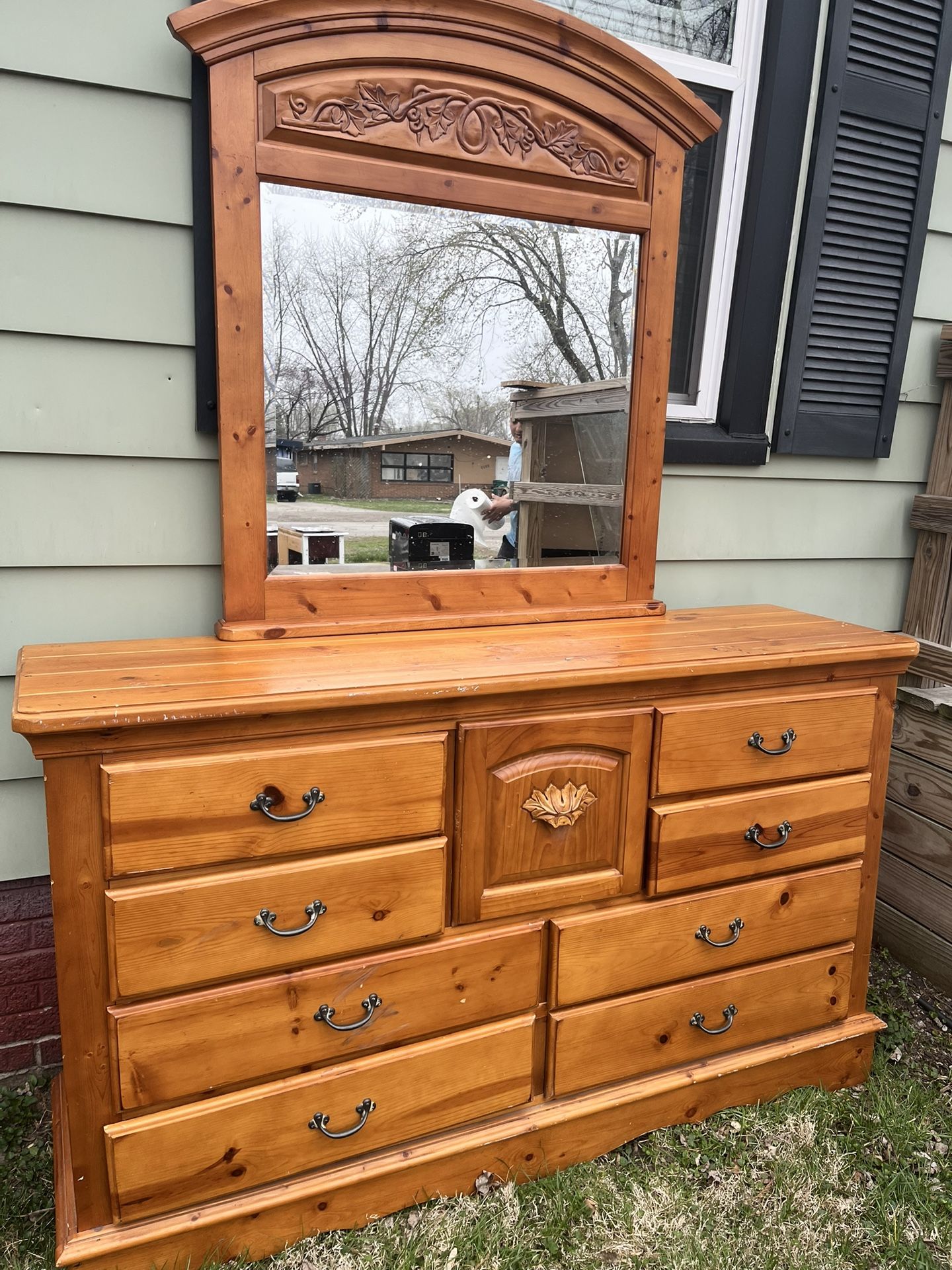 Wooden Vanity Dresser