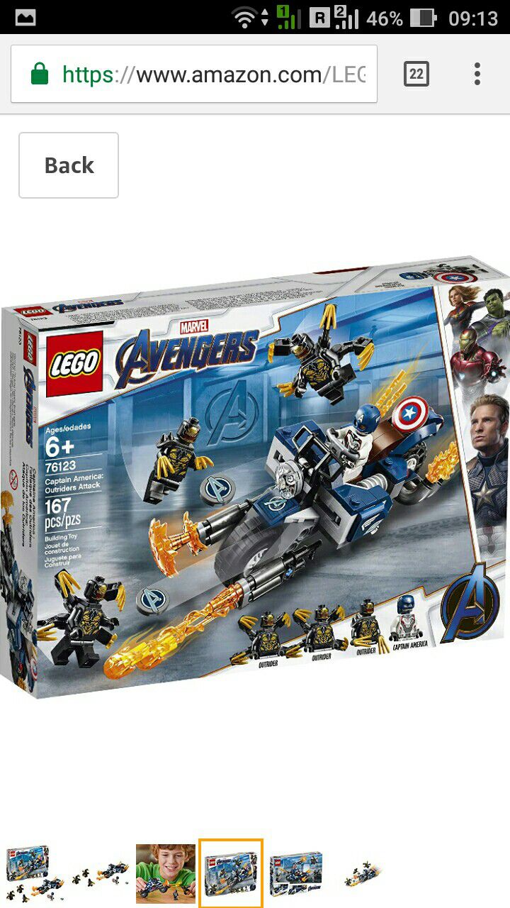 LEGO set 76123 "Captain America: outsiders Attack" brand new 20% off!!