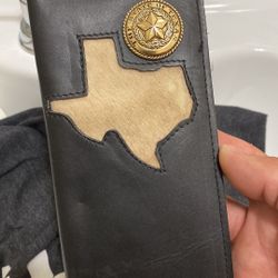 Leather Wallet Checkbook