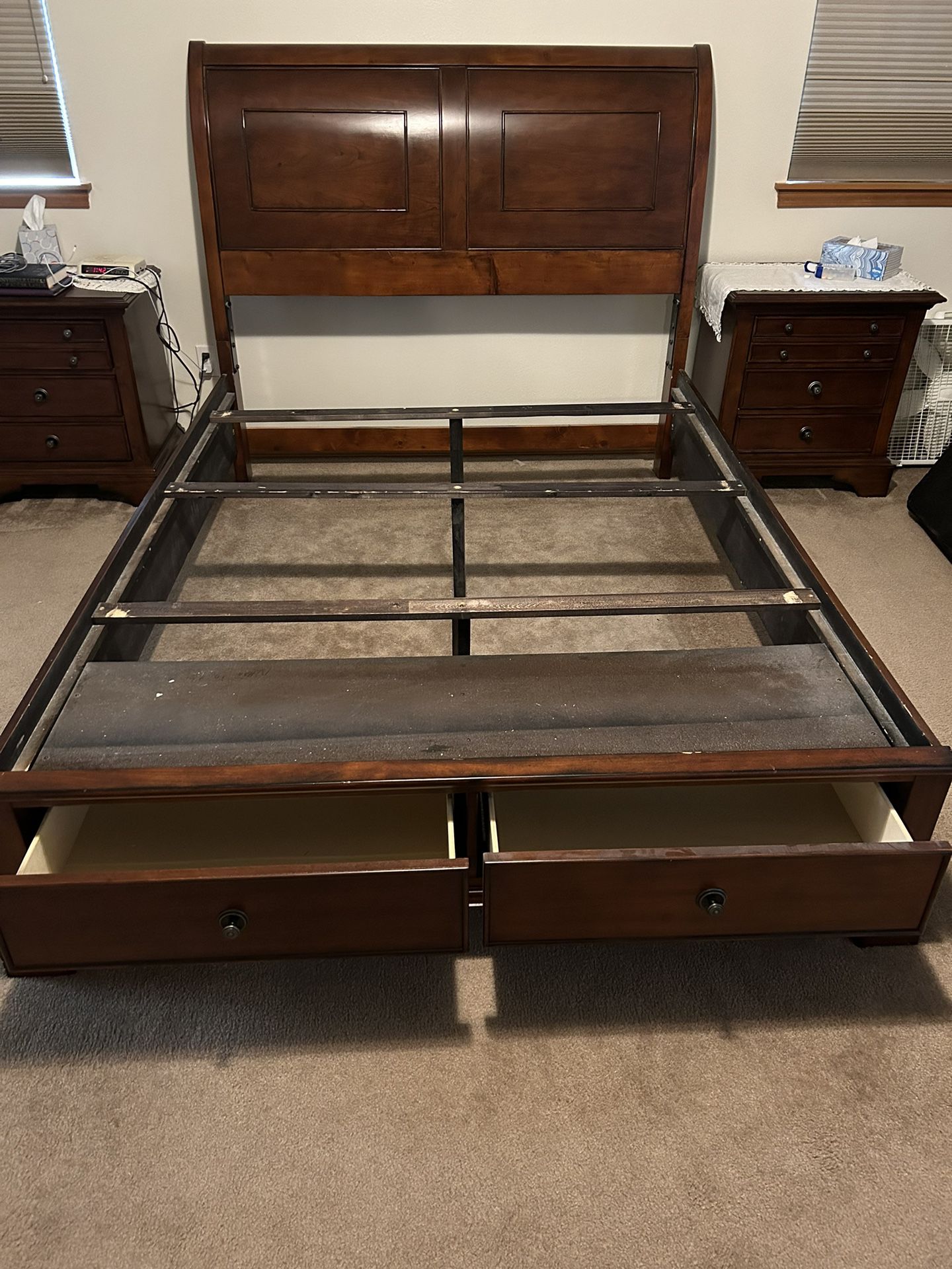 Sleigh Queen Size Bed frame