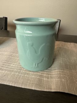 Martha Stewart Rooter Mint Green Utensil Holder