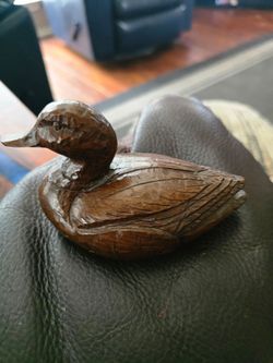 4.5” Duck Decoy Figurine Lodge Cabin Farmhouse Lake House Decor Red Mill 1982