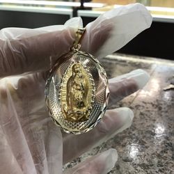 10k Gold Pendant Trio Color Pendant ..