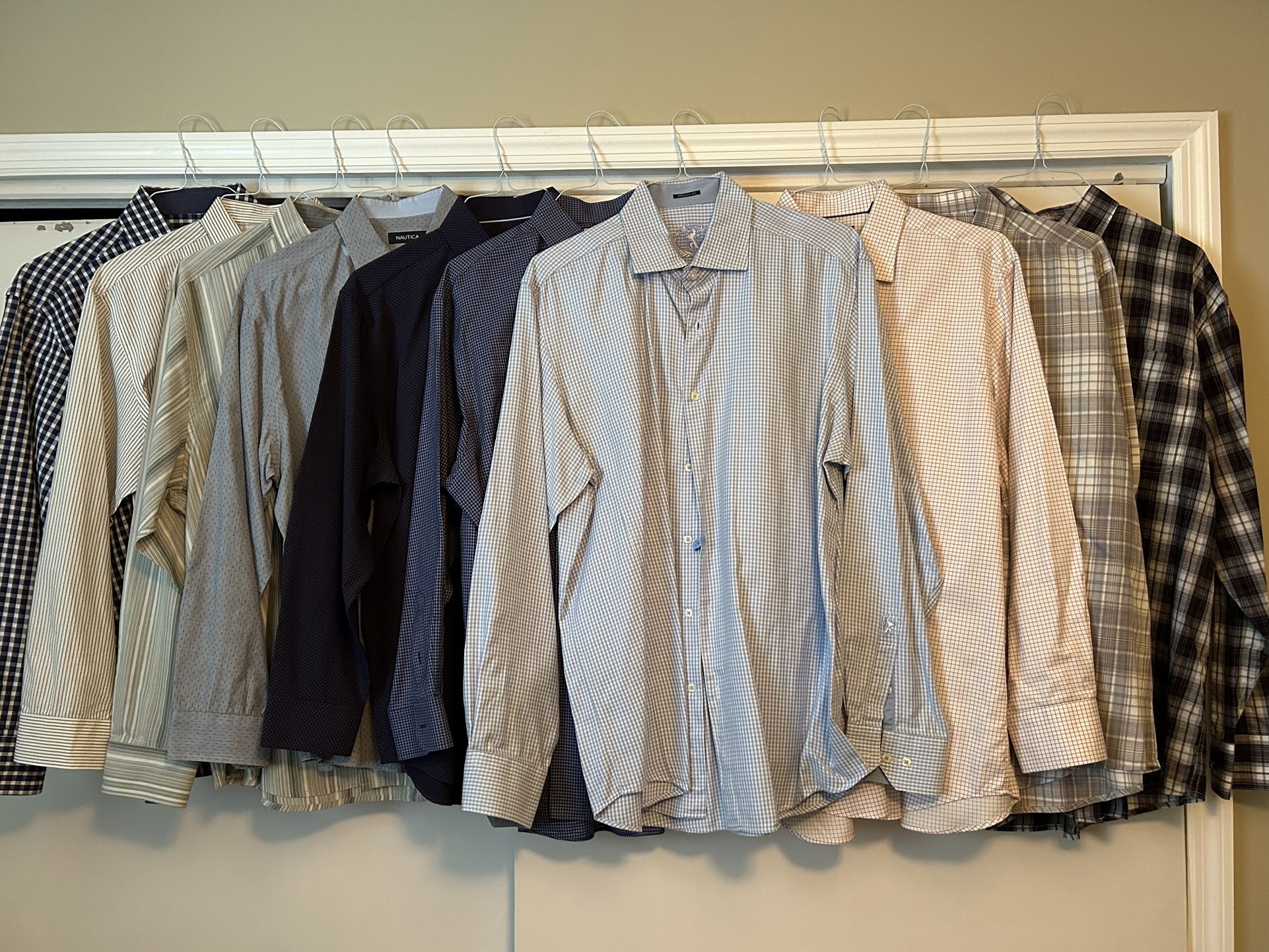 TEN Men’s Long sleeve Button Down Dress Shirts