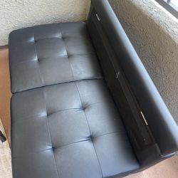 Small Black Couch 