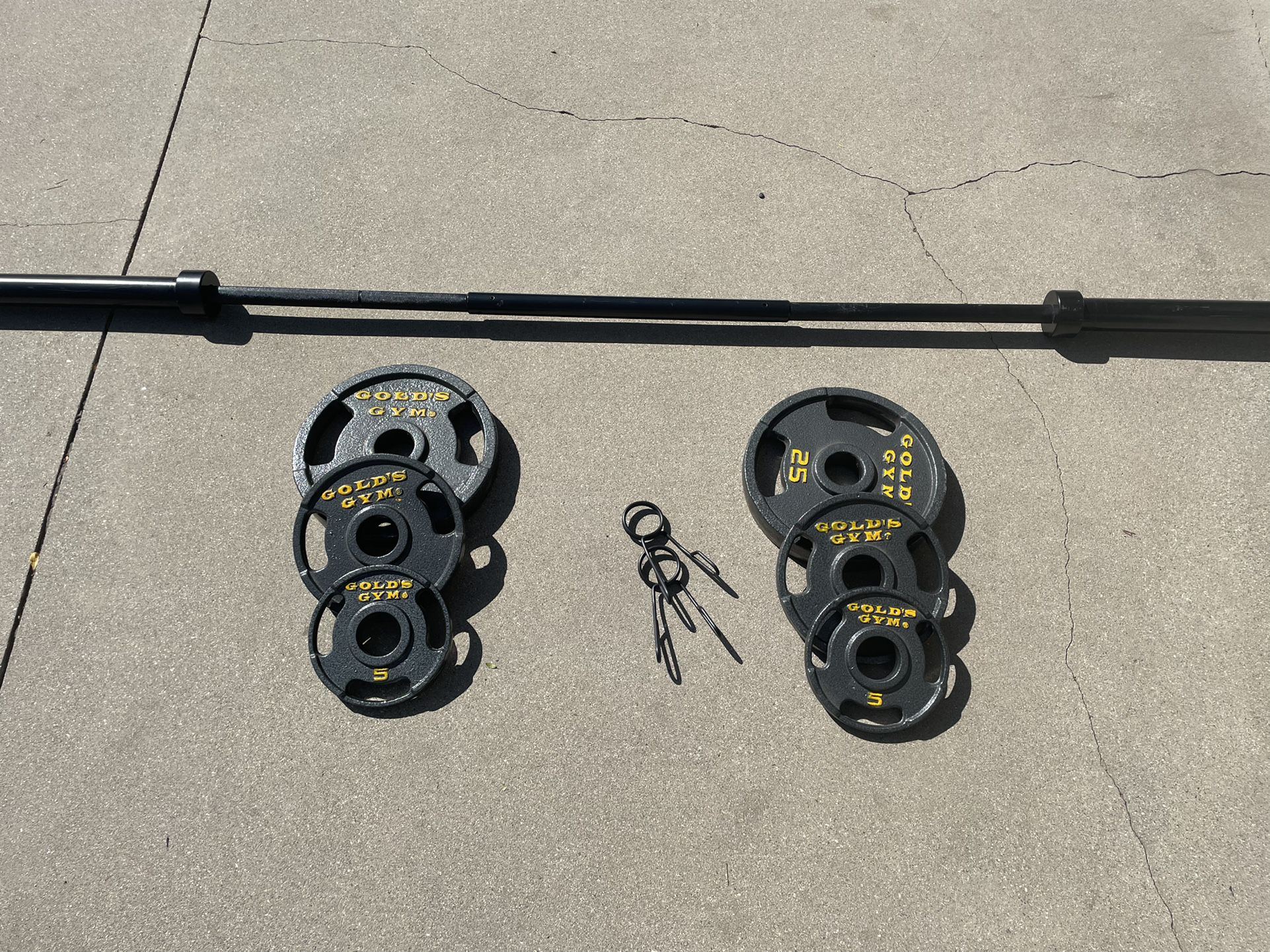 Gold Gym Weights And Olympic Bench Bar