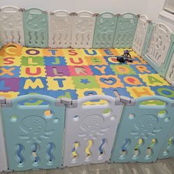Toddler Activity Center - Albott 22-Panel Foldable Baby Playpen