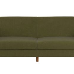 Olive Green Modern 2-Seater Sofa