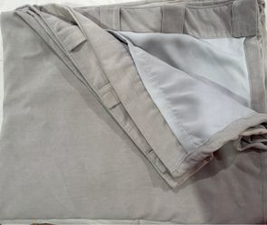 Threshold Matte Velvet Blackout Curtains (2 Panels) – Silver/Gray – 50” x 84”