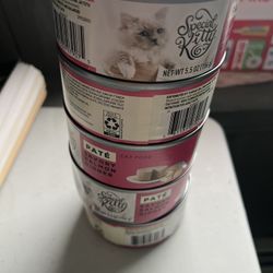 5 Large Cans Of Cat Food 