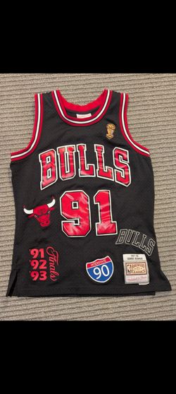 Mitchell & Ness Chicago Bulls Dennis Rodman #91 Men’s Basketball Jersey M Black