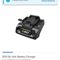 NEW : EGO Model : CH3200 56v Battery Charger