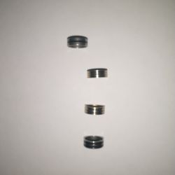 Size 8 Silver And Gold Rings 