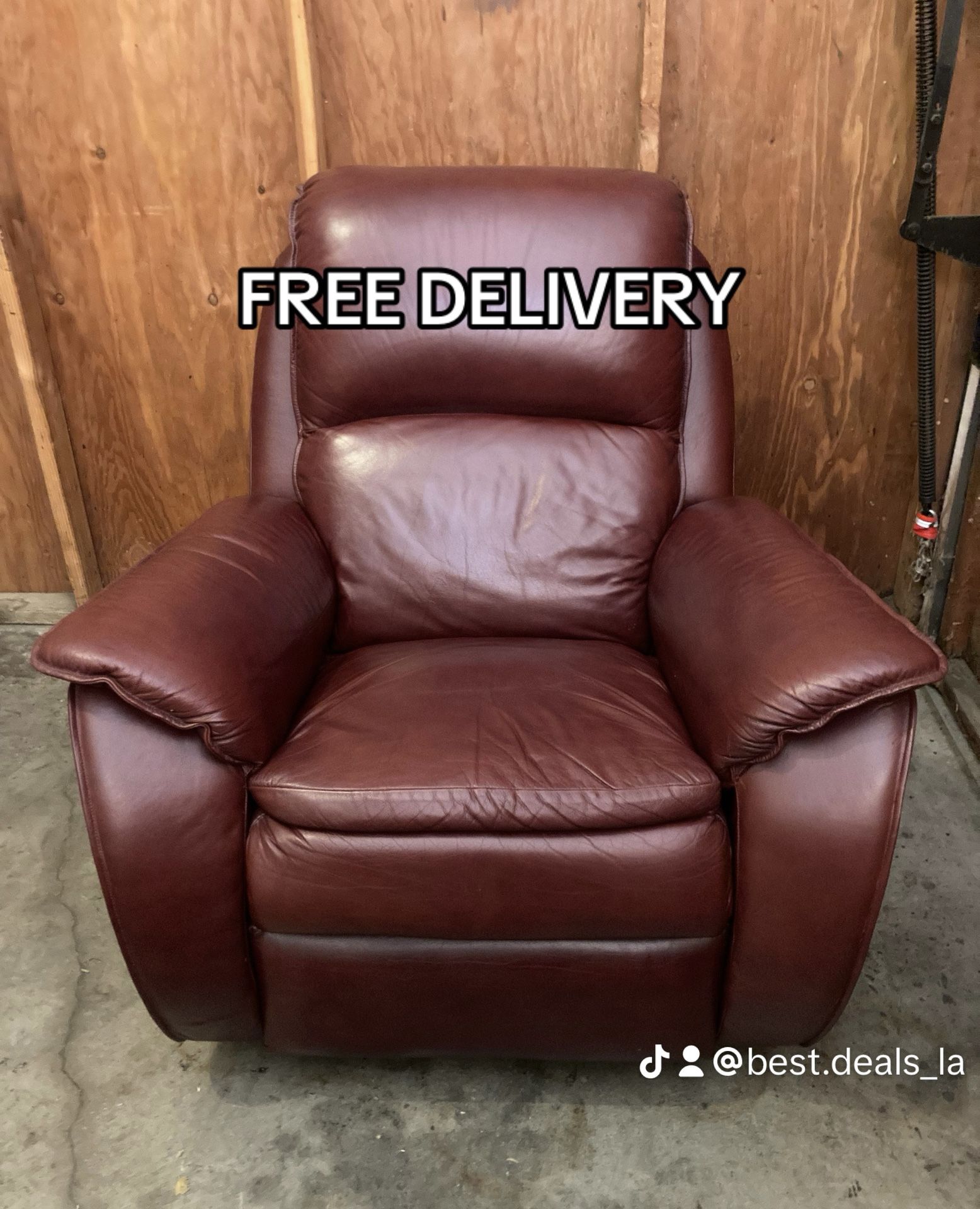 Laz Boy Leather Recliner Chair - Free Delivery