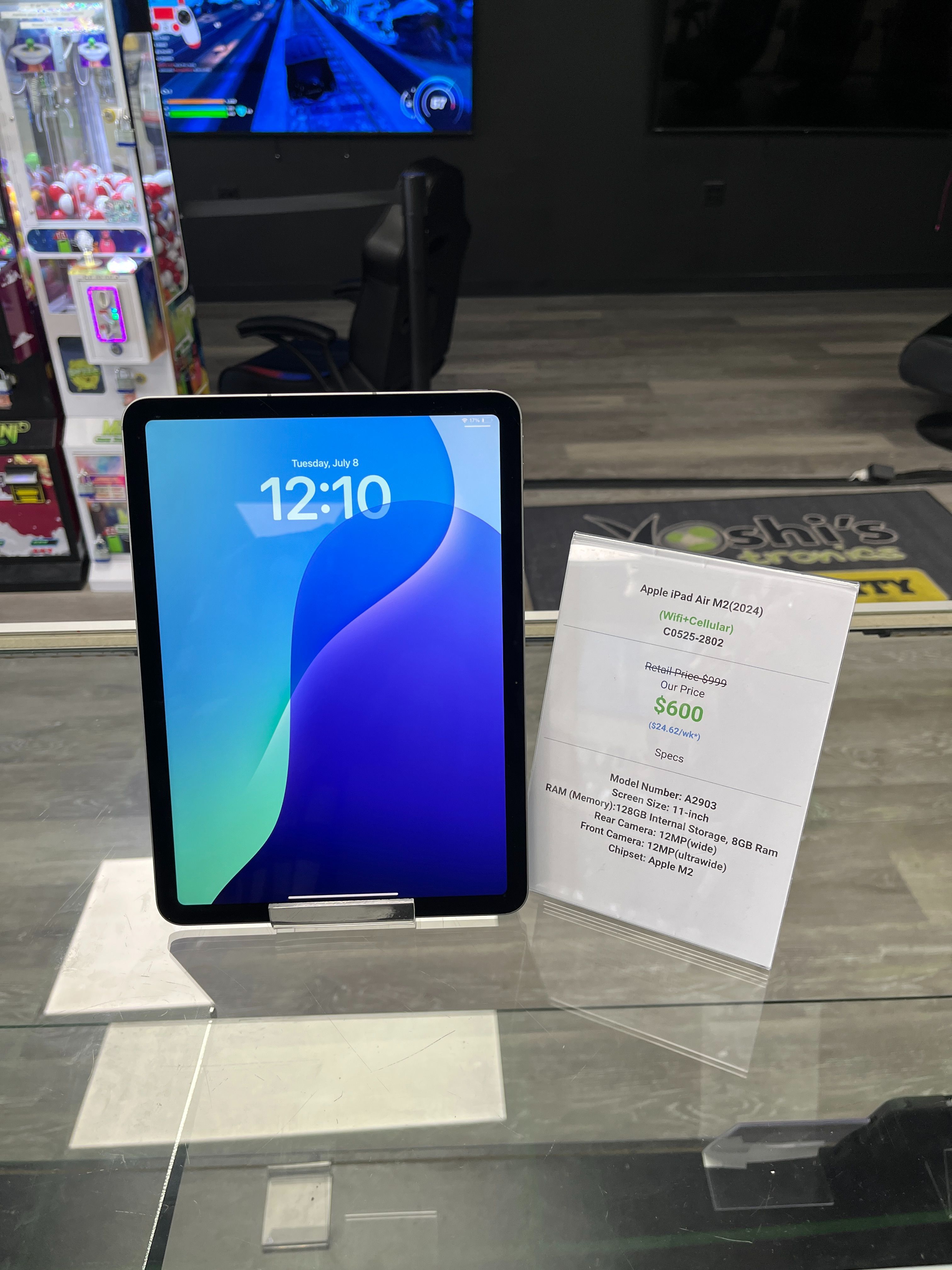 Apple iPad Air M2(2024) WiFi+Cellular Sliver C0525-2802