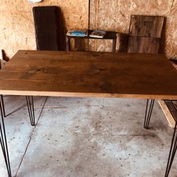 Rustic Dinning Table Bar Height 
