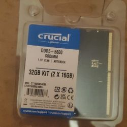 Crucial Laptop DDR5 SODIMM 5600 32 GB KIT