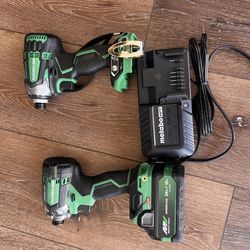 Metabo impact drill with 36 v battery and charger