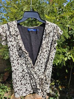 Ralph Lauren, Women's Shirt, Black And White Color, Size 2, Like 2