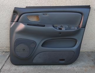 Passenger side grey door panel for 01-06 toyota sequoia and 04-06 tundra double cab