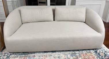 New West Elm Aviana sofa 80”x40” original price $1699